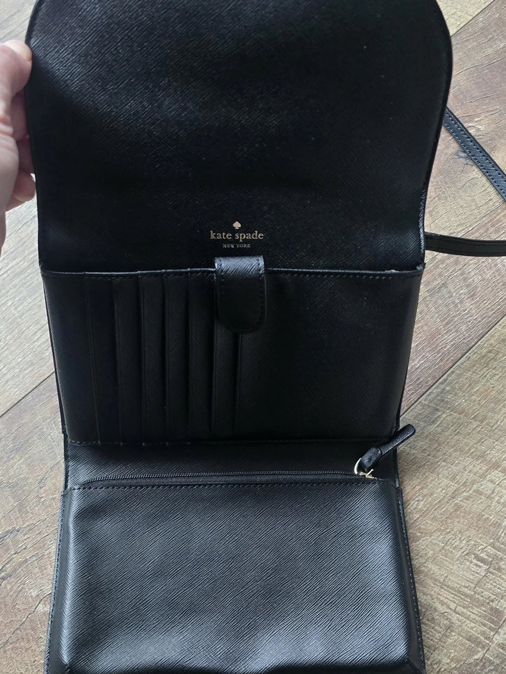 Kate Spade Black Cat Winnie Crossbody Clutch - Picture 4 of 5